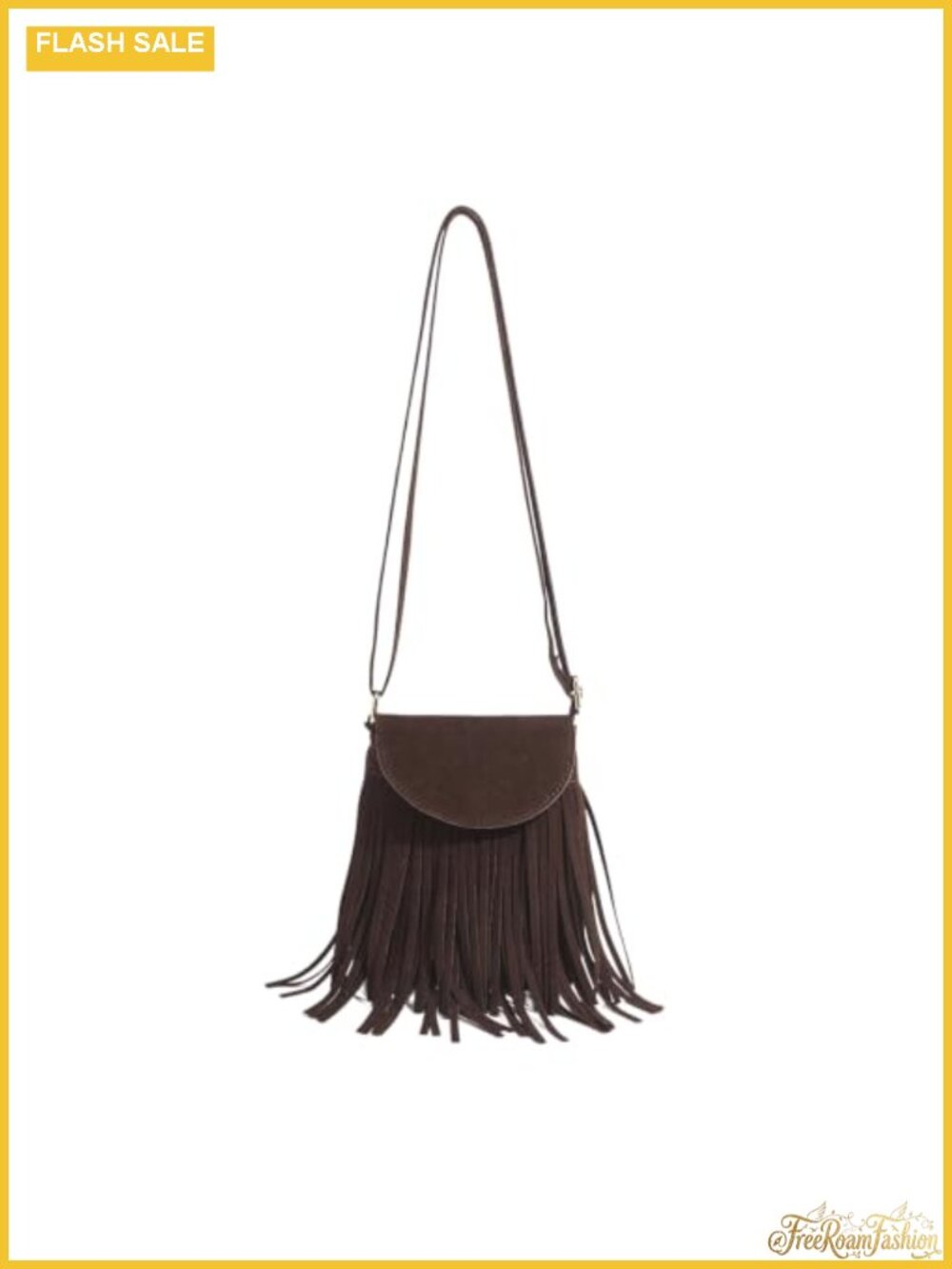Vegan Suede Fringe Hobo Bag Western Purse Tassel Crossbody Shoulder Bag